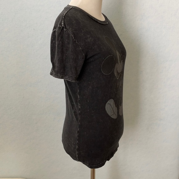 Disney Mickey Mouse Black Stone Wash T-Shirt - Picture 5 of 11